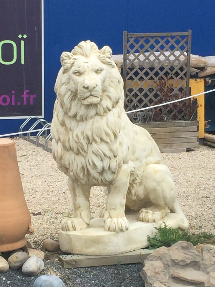 Statue Lion: Décoration extérieur 135cm
