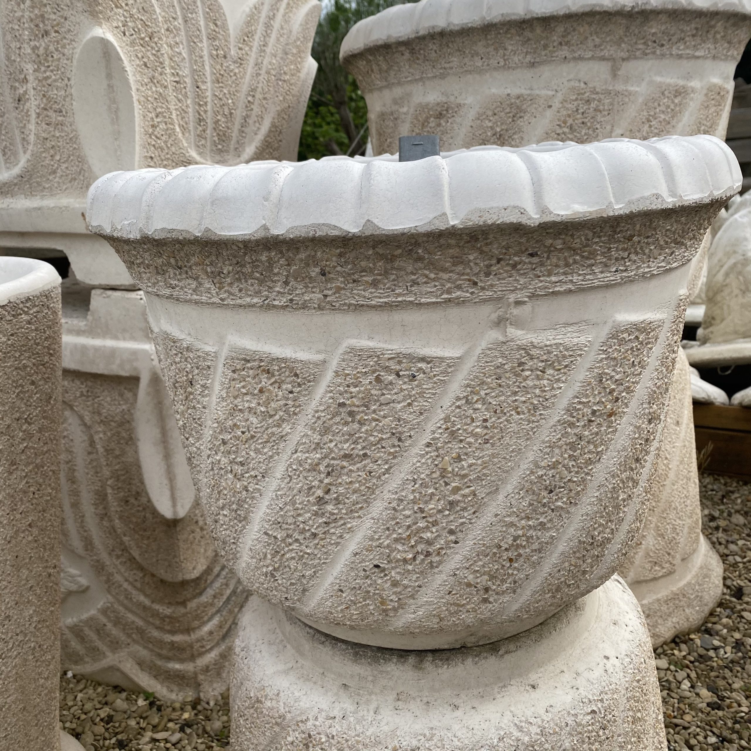 Pots de Jardin en pierre reconstituée, béton armé préfabriqué, ciment