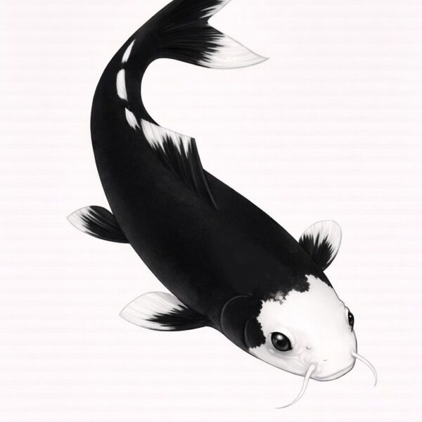 carpe koi japonaise illustration Hageshiro