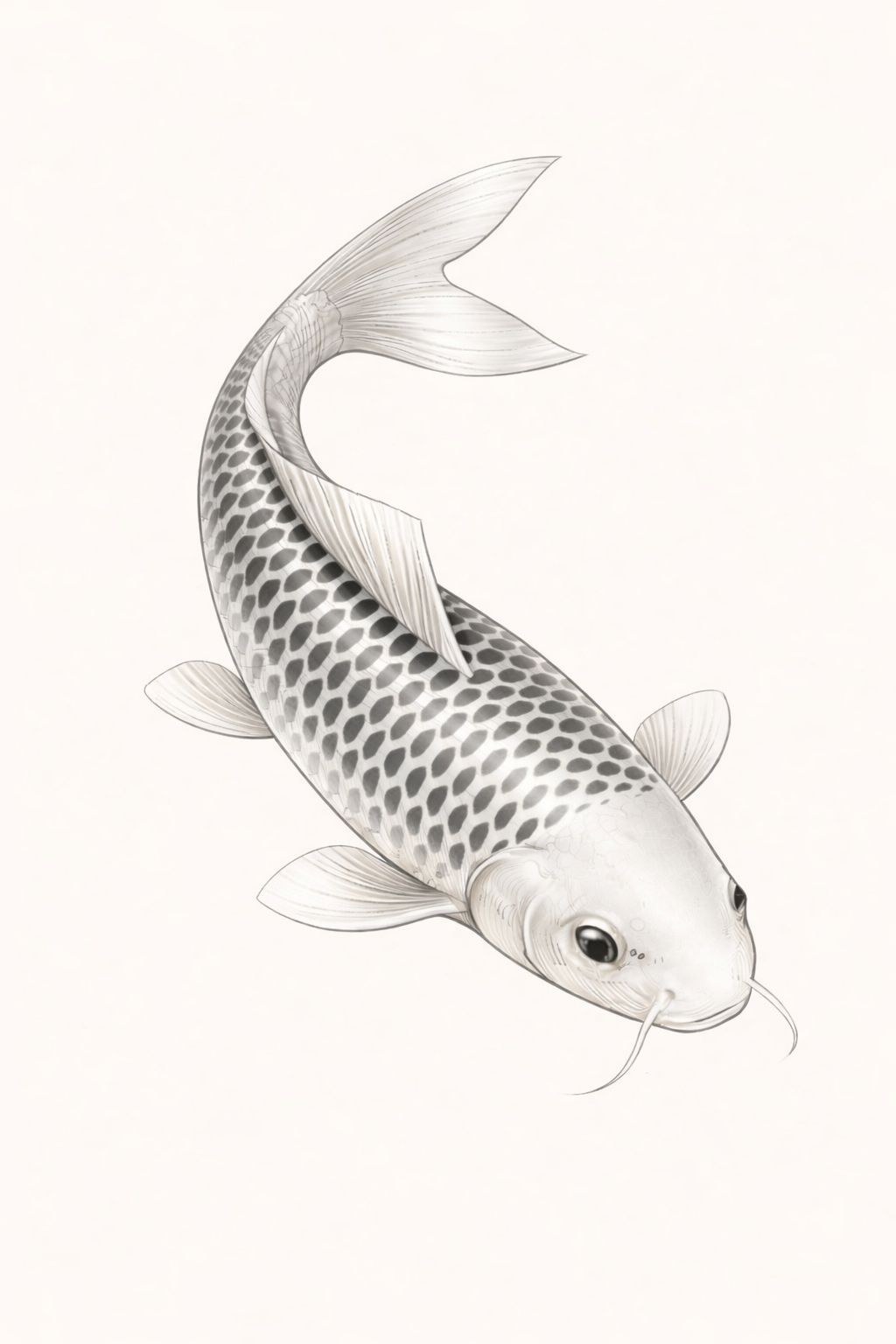 carpe koi Japonaise illustration gin matsuba