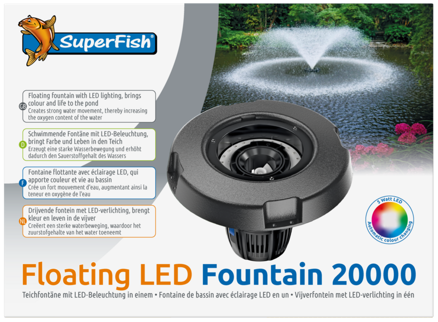 fontaine led flottante 20000