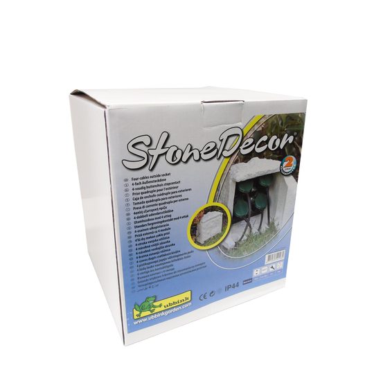 bloc multi prises avec faux rocher stone decor