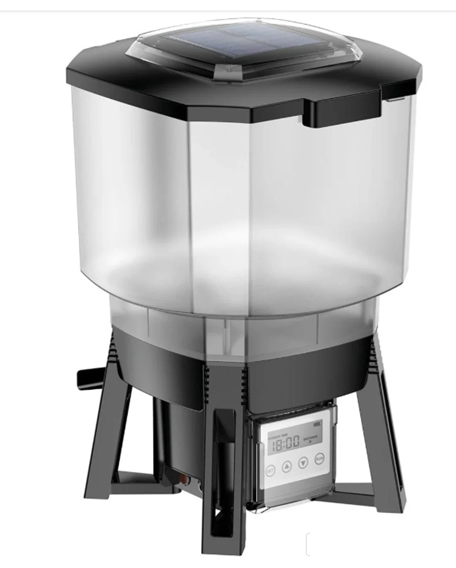 solar fish feeder 12l