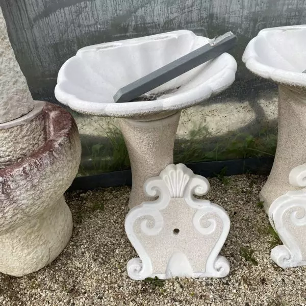 Fontaine: vasque coquillage